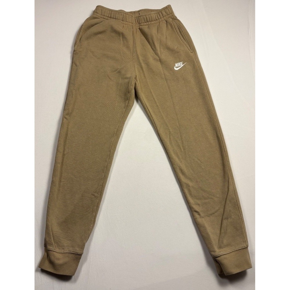 Nike Sportswear Club Fleece Joggers Mens XS Tan Khaki Pants